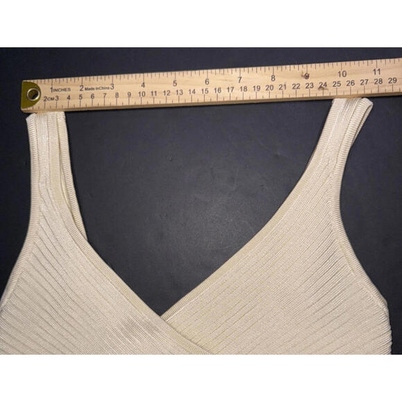 Significant Other Cream Ribbed City Chic Minimalist Classy 2 Piece Set Small - Picture 15 of 15